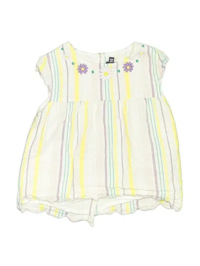Pre-owned Sergent Major Kids' Sleeveless Top Yellow Keyhole Neckline Tops