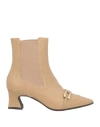 Sergio Cimadamore Woman Ankle Boots Beige Size 6 Leather In Black