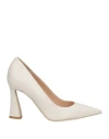 Sergio Cimadamore Woman Pumps Cream Size 11 Leather In White