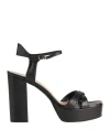Sergio Cimadamore Woman Sandals Black Size 10 Leather