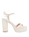 SERGIO CIMADAMORE SERGIO CIMADAMORE WOMAN SANDALS OFF WHITE SIZE 7 LEATHER