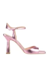 Sergio Cimadamore Woman Sandals Pink Size 10 Leather In Pink