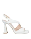Sergio Cimadamore Woman Sandals White Size 10 Leather