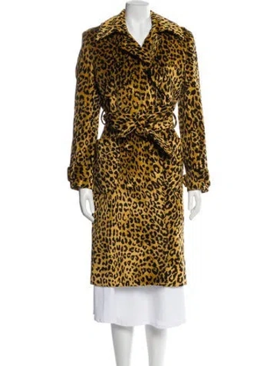 Pre-owned Sergio Hudson Animal Print Faux Fur Coat W/ Tags In Multi