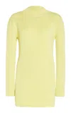 Sergio Hudson Backless Mini Dress In Yellow
