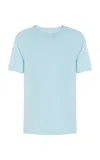 Sergio Hudson Bateau Neck Cotton Shirt In Light Blue