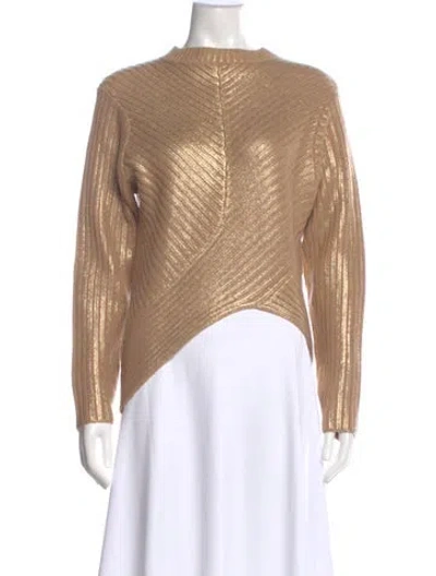 Pre-owned Sergio Hudson Bateau Neckline Sweater In Neutral