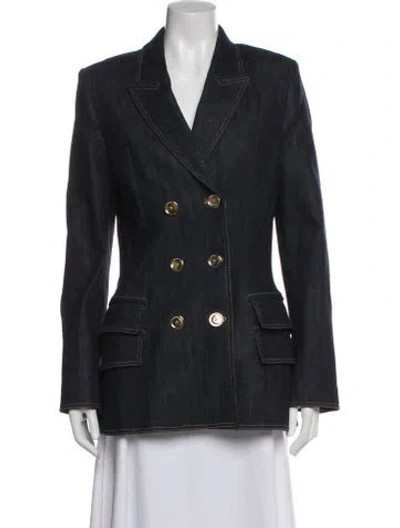 Pre-owned Sergio Hudson Blazer In Blue
