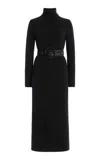 Sergio Hudson Bodycon Cashmere Dress In Black