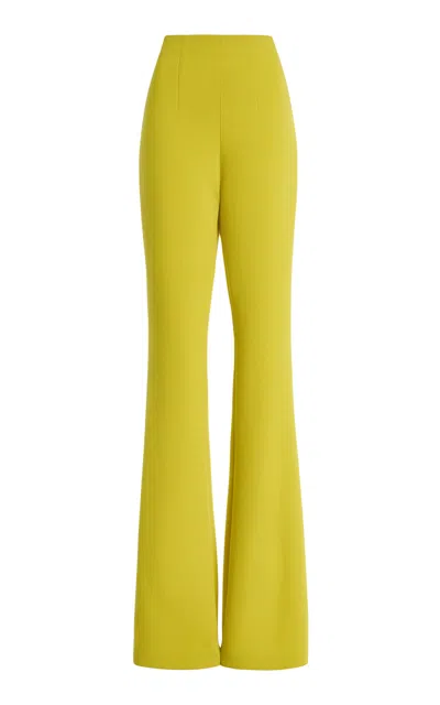 Sergio Hudson Bootcut Signature Pants In Green