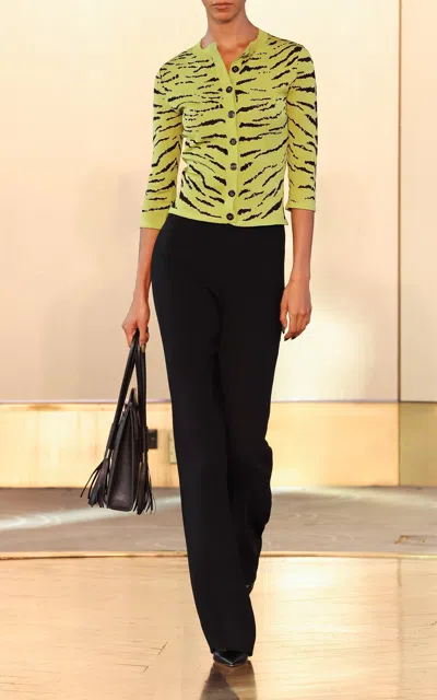 Sergio Hudson Bootcut Signature Pants In Multi