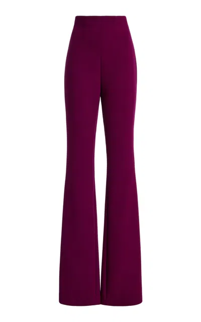Sergio Hudson Bootcut Signature Pants In Purple
