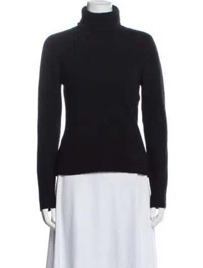 Pre-owned Sergio Hudson Cashmere Turtleneck Sweater In Blue