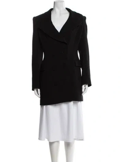 Pre-owned Sergio Hudson Coat In Black