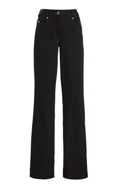 Sergio Hudson Denim Straight Leg Jeans In Black