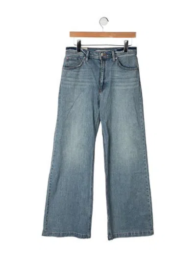 Pre-owned Sergio Hudson High-rise Wide Leg Jeans W/ Tags In Blue