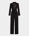 Sergio Hudson Jumpsuit Tuxedo In Ebony