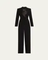 Sergio Hudson Jumpsuit Tuxedo In Ebony