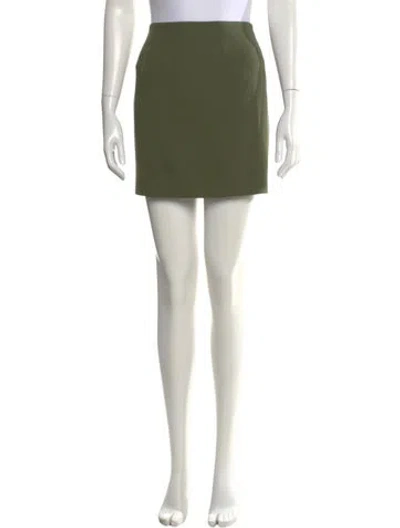 Pre-owned Sergio Hudson Mini Skirt In Green