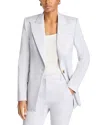 Sergio Hudson Single-breasted Blazer In Silver