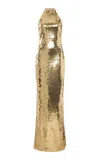 Sergio Hudson Sequined Maxi Halter Dress In Gold