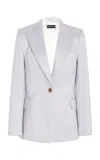 Sergio Hudson Single-breasted Blazer In Silver