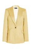 Sergio Hudson Single-breasted Blazer In Yellow
