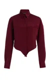 Sergio Hudson Tie-front Top In Red