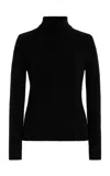 Sergio Hudson Turtleneck Cashmere Sweater In Black