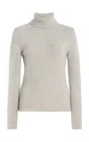 Sergio Hudson Turtleneck Cashmere Sweater In Grey