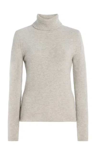 Sergio Hudson Turtleneck Cashmere Sweater In Grey