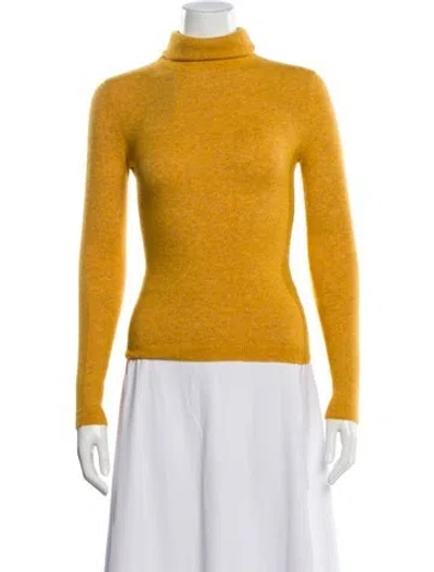 Pre-owned Sergio Hudson Turtleneck Sweater W/ Tags In Yellow