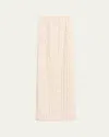 Sergio Hudson Tweed Maxi Skirt In Multi