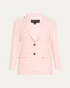 Sergio Hudson Two Button Sb Blazer In Pink