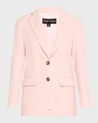 SERGIO HUDSON SINGLE-BREASTED WOOL BLAZER