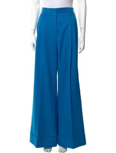 Pre-owned Sergio Hudson Wide Leg Pants In Blue
