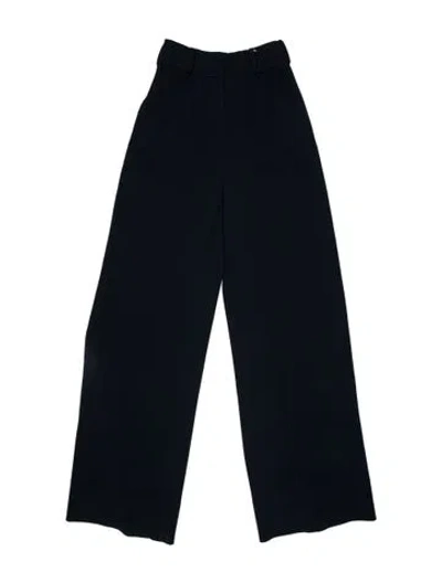 Pre-owned Sergio Hudson Wide Leg Pants In Blue