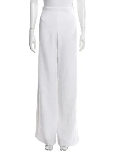 Pre-owned Sergio Hudson Wide Leg Pants In White