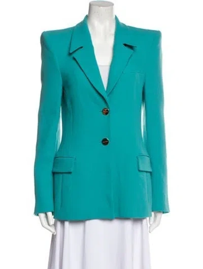 Pre-owned Sergio Hudson Wool Blazer In Blue