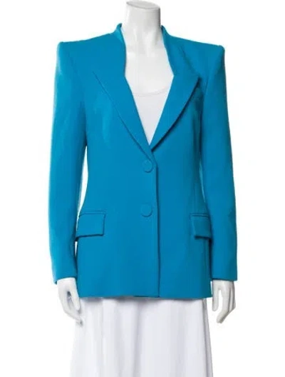 Pre-owned Sergio Hudson Wool Blazer In Blue