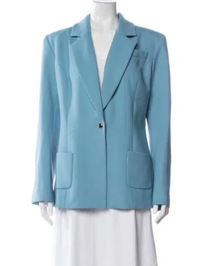 Pre-owned Sergio Hudson Wool Blazer In Blue