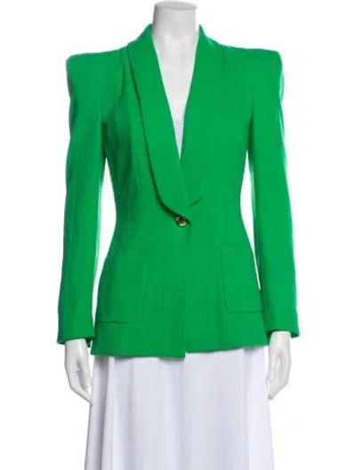 Pre-owned Sergio Hudson Wool Blazer In Green