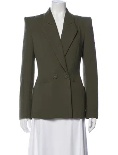 Pre-owned Sergio Hudson Wool Blazer In Green