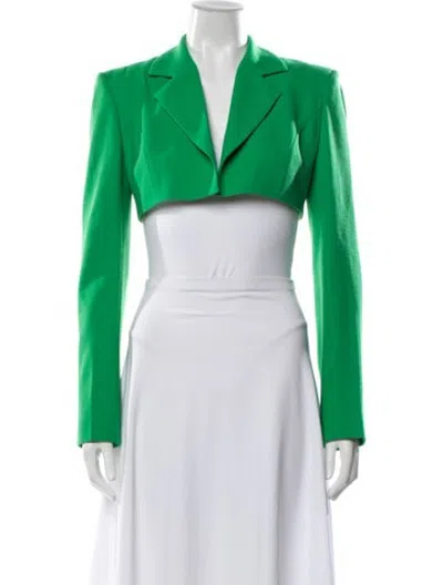 Pre-owned Sergio Hudson Wool Blazer In Green
