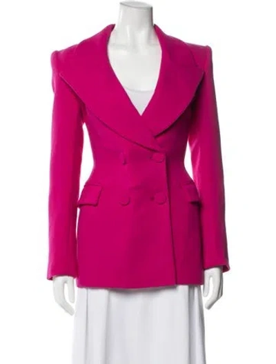 Pre-owned Sergio Hudson Wool Blazer W/ Tags In Pink