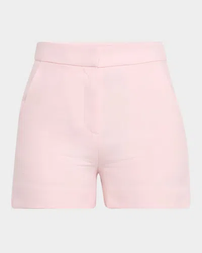 Sergio Hudson Wool Tailored Shorts In Blush