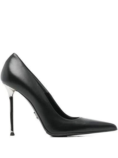 Sergio Levantesi 100mm Ley56 Pointed-toe Stiletto Pumps In Black