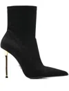 Sergio Levantesi 100mm Loretta56 Pointed-toe Stiletto Ankle Boots In Black
