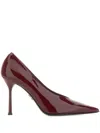 Sergio Levantesi 100mm Moderna Pointed-toe Pumps In Burgundy
