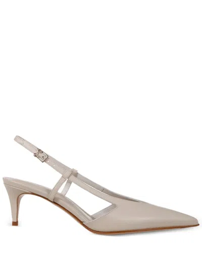 Sergio Levantesi 50mm Eva Pumps In White